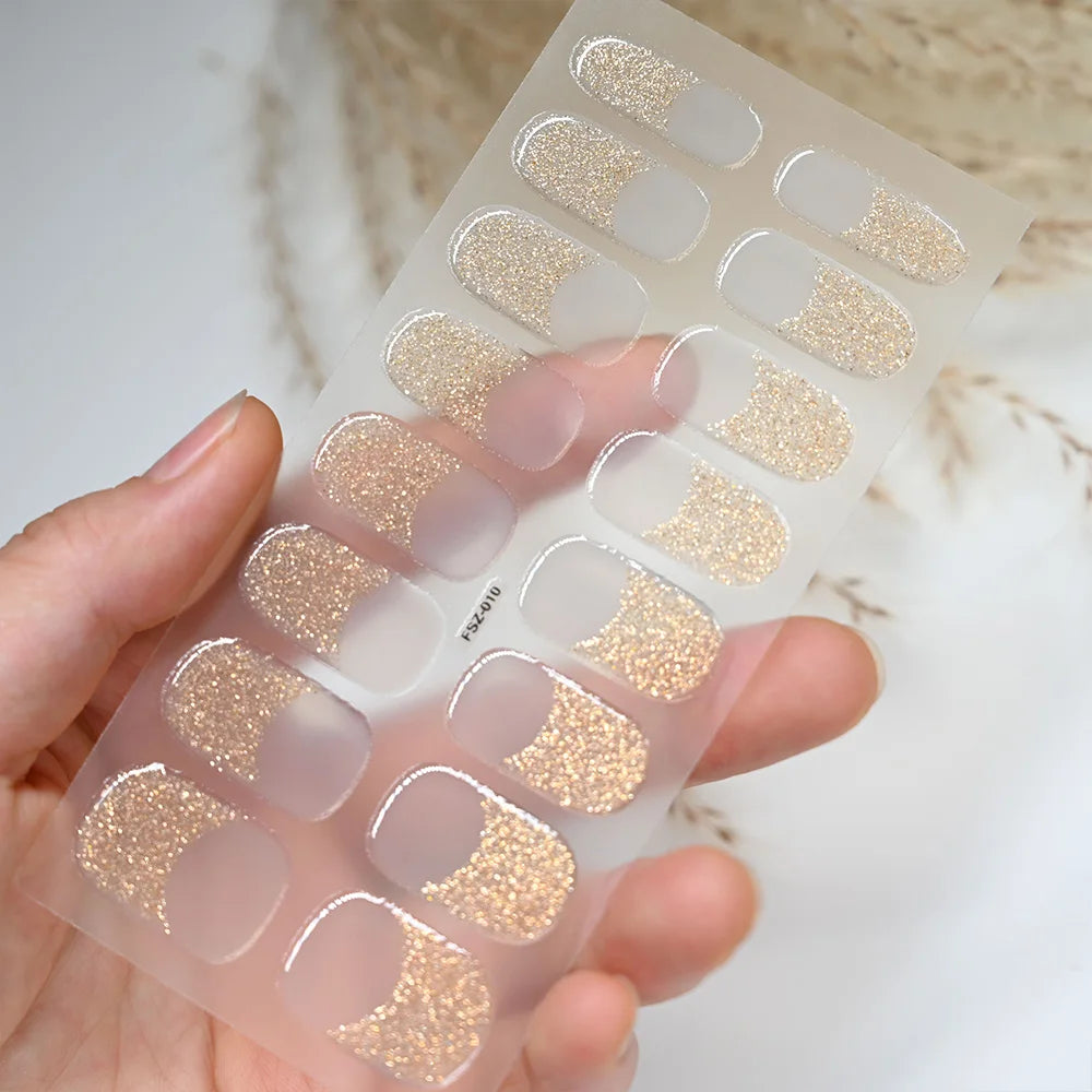 GlowGlam™ UV Gel Nail Wraps – Salon-Perfektion in Minuten (inklusive kostenloser LED-Lampe)