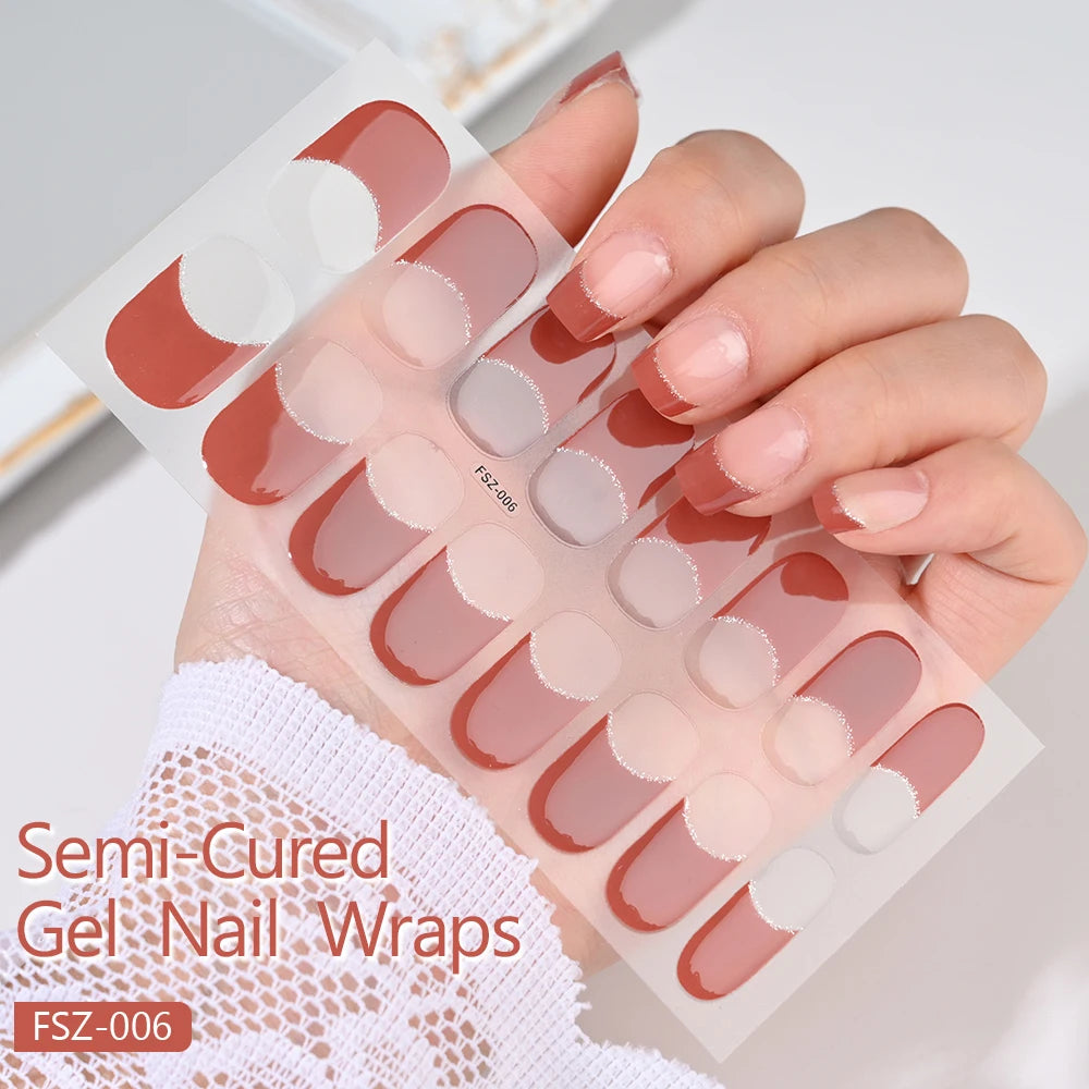 GlowGlam™ UV Gel Nail Wraps – Salon-Perfektion in Minuten (inklusive kostenloser LED-Lampe)