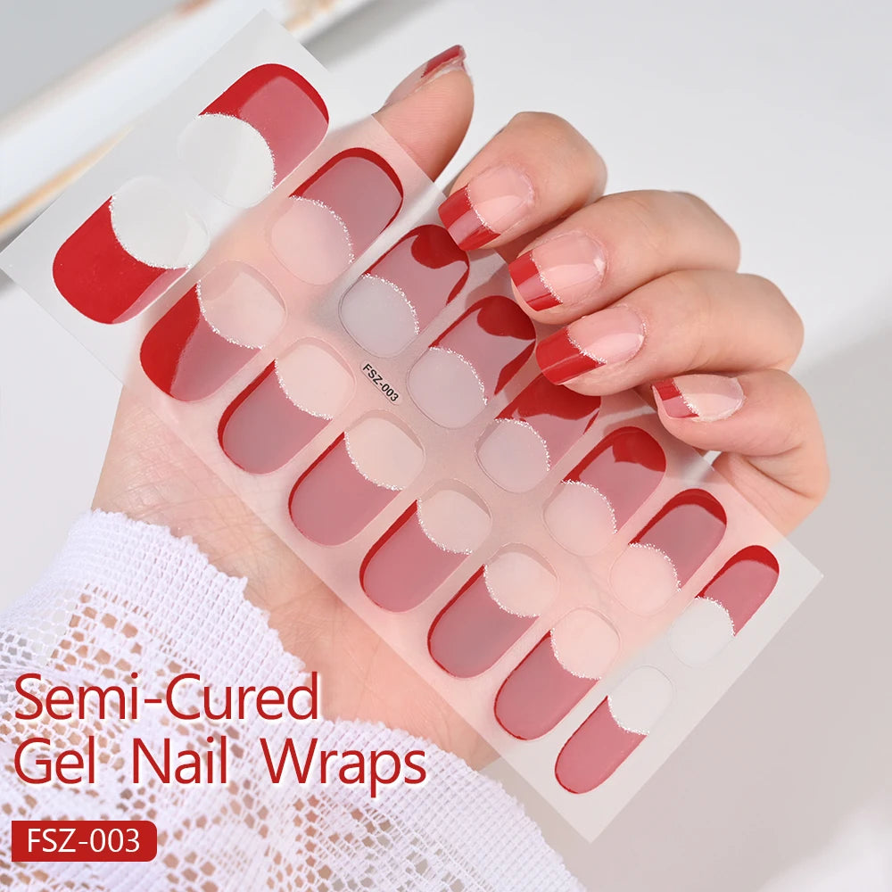 GlowGlam™ UV Gel Nail Wraps – Salon-Perfektion in Minuten (inklusive kostenloser LED-Lampe)