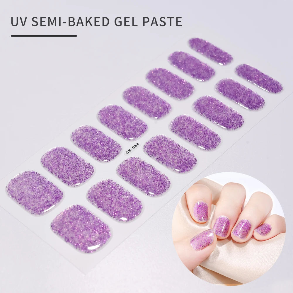 GlowGlam™ UV Gel Nail Wraps – Salon-Perfektion in Minuten (inklusive kostenloser LED-Lampe)