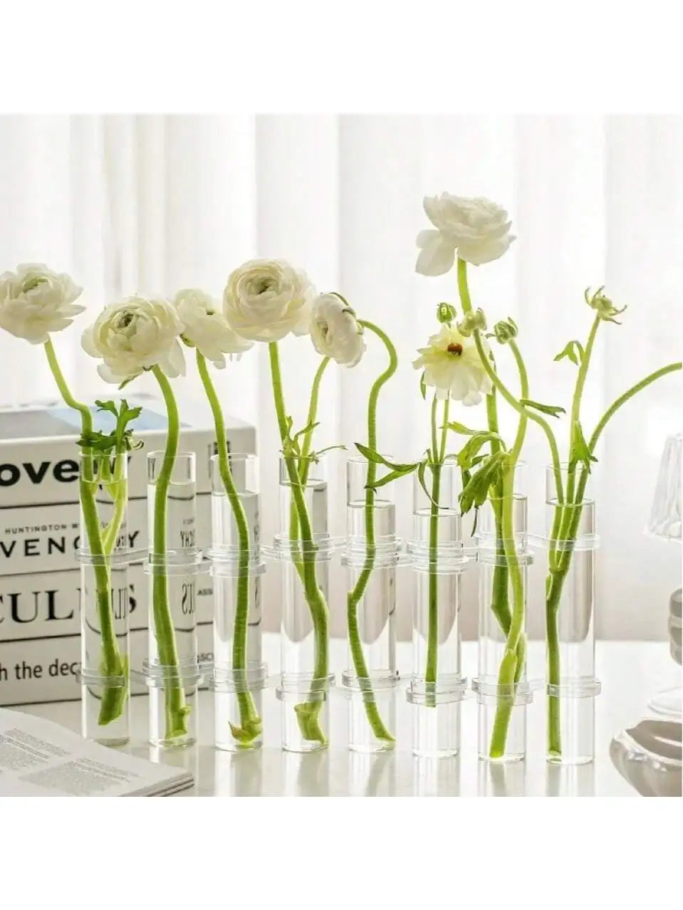 FlexiFlora – Modulare Kristallglas-Vase mit Scharnierdesign