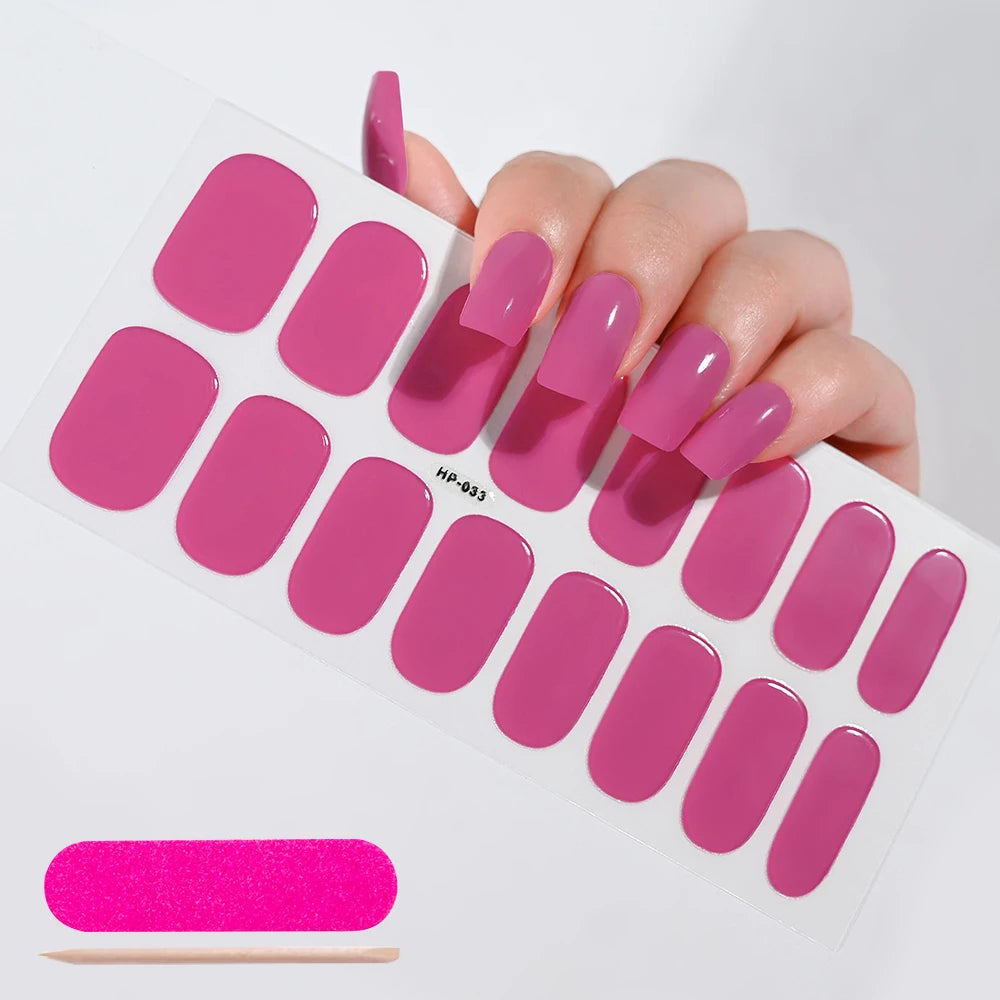 GlowGlam™ UV Gel Nail Wraps – Salon-Perfektion in Minuten (inklusive kostenloser LED-Lampe)