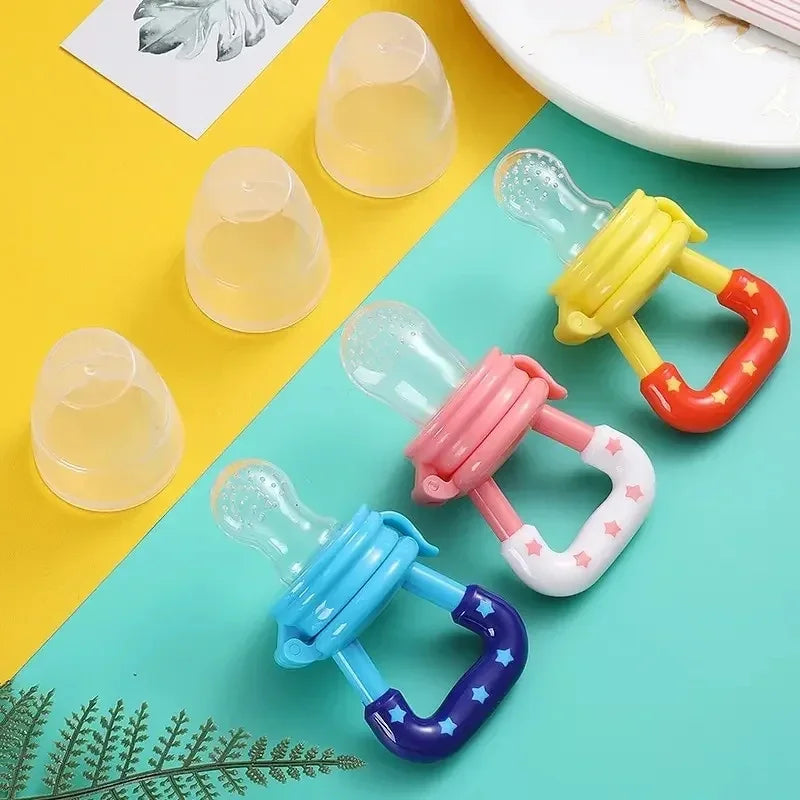 Baby Obst- und Gemüsebeißring aus Silikon – Gesundes Beißspielzeug | 1+1 GRATIS