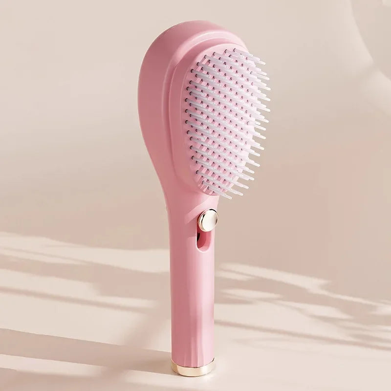 Anti-Statik 360° Tragbarer Teleskopkamm mit Kopfhaut-Massager