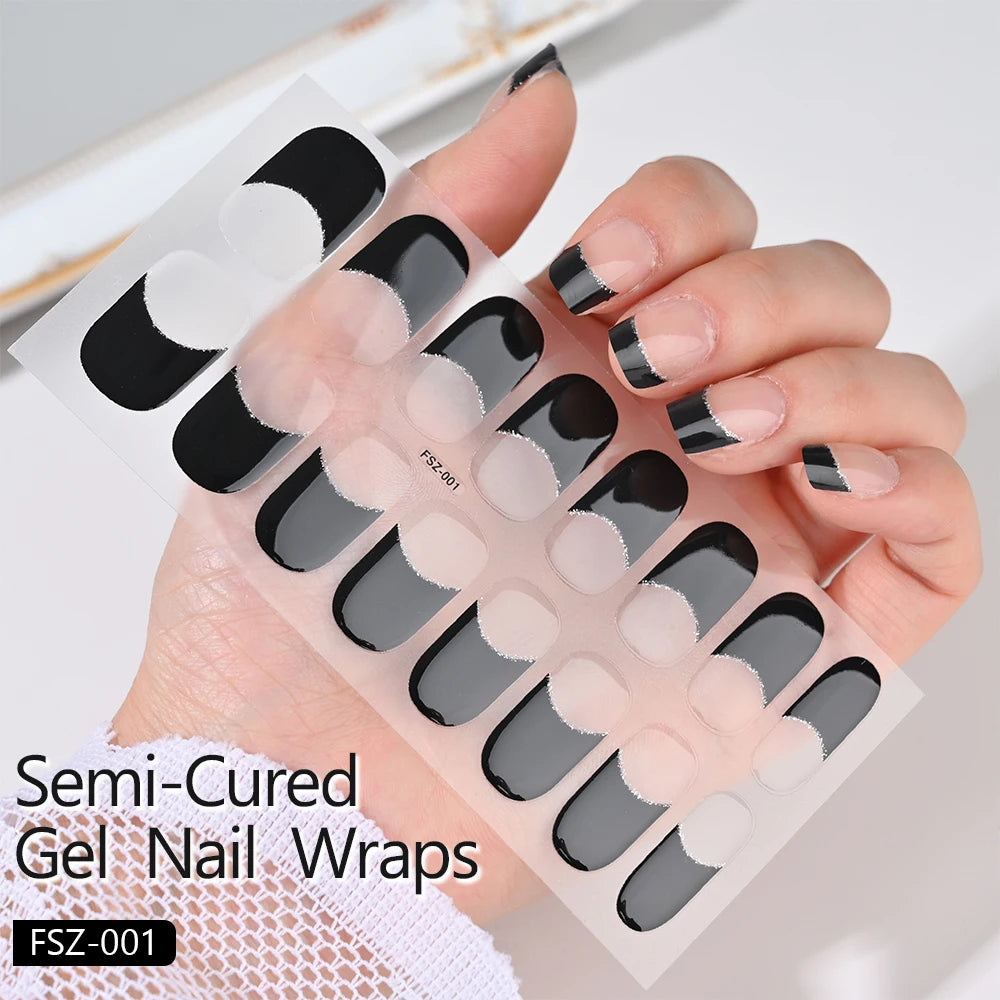 GlowGlam™ UV Gel Nail Wraps – Salon-Perfektion in Minuten (inklusive kostenloser LED-Lampe)
