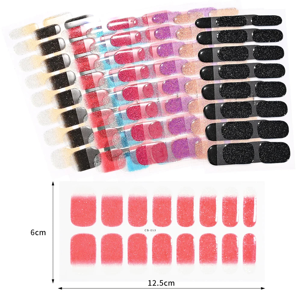 GlowGlam™ UV Gel Nail Wraps – Salon-Perfektion in Minuten (inklusive kostenloser LED-Lampe)