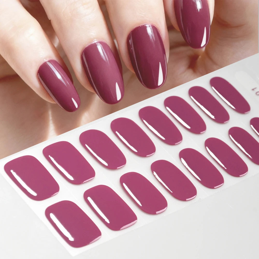 GlowGlam™ UV Gel Nail Wraps – Salon-Perfektion in Minuten (inklusive kostenloser LED-Lampe)