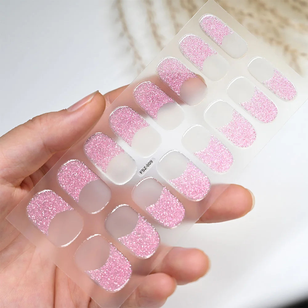 GlowGlam™ UV Gel Nail Wraps – Salon-Perfektion in Minuten (inklusive kostenloser LED-Lampe)