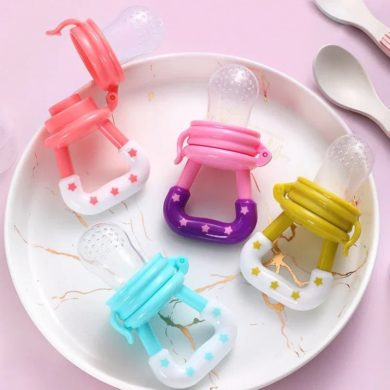 Baby Obst- und Gemüsebeißring aus Silikon – Gesundes Beißspielzeug | 1+1 GRATIS