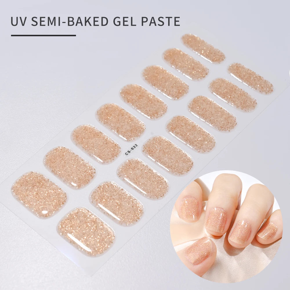 GlowGlam™ UV Gel Nail Wraps – Salon-Perfektion in Minuten (inklusive kostenloser LED-Lampe)