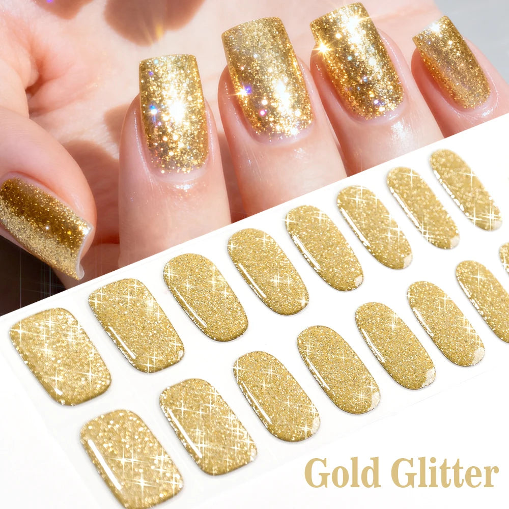 GlowGlam™ UV Gel Nail Wraps – Salon-Perfektion in Minuten (inklusive kostenloser LED-Lampe)