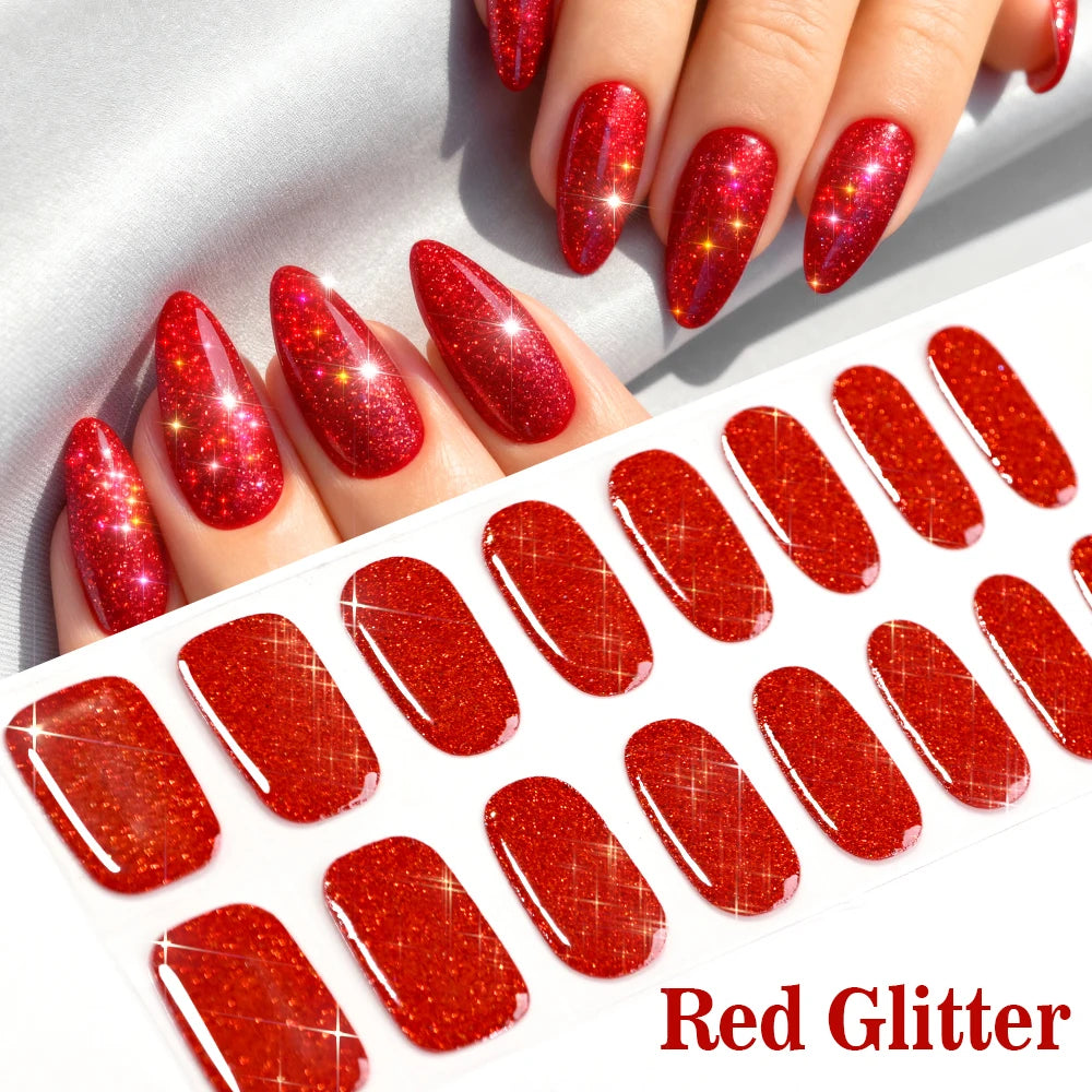 GlowGlam™ UV Gel Nail Wraps – Salon-Perfektion in Minuten (inklusive kostenloser LED-Lampe)