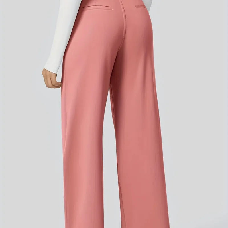 Élégance Flow™ High-Waist Tailored Pants – Mühelose Eleganz trifft Komfort
