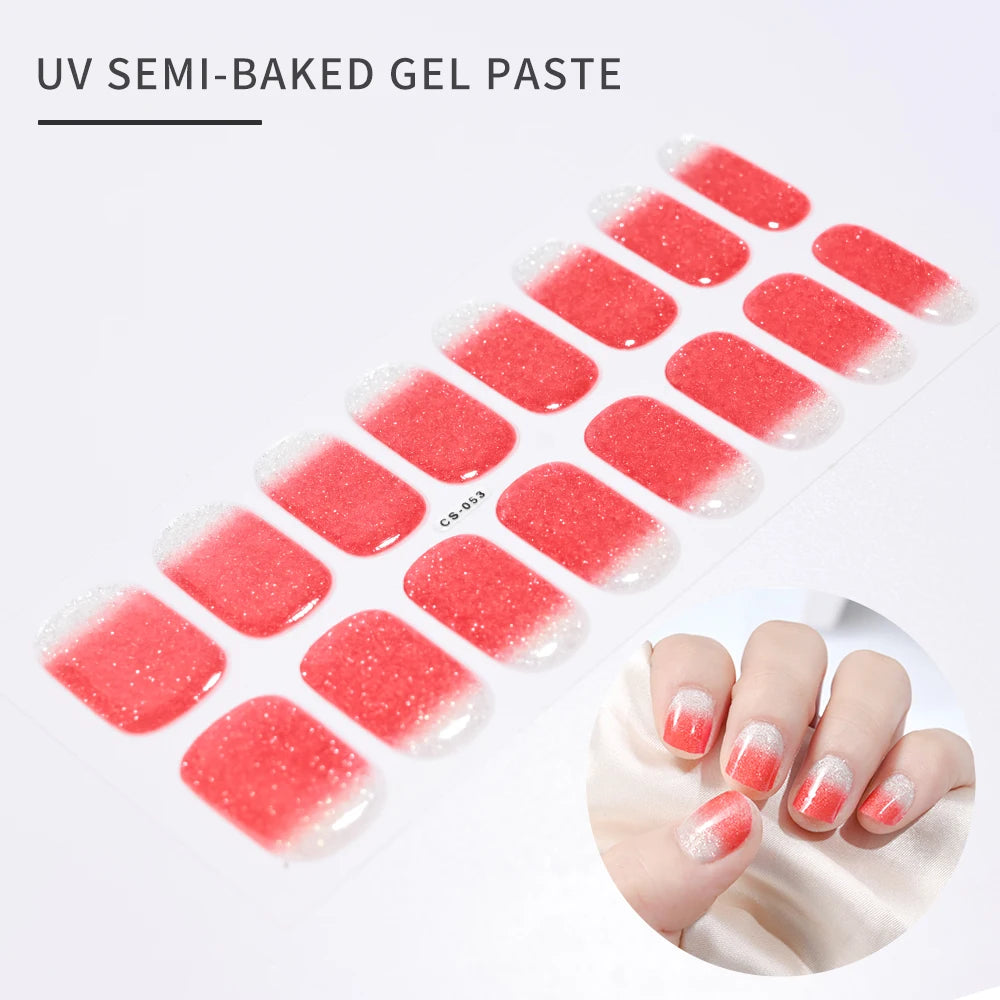 GlowGlam™ UV Gel Nail Wraps – Salon-Perfektion in Minuten (inklusive kostenloser LED-Lampe)