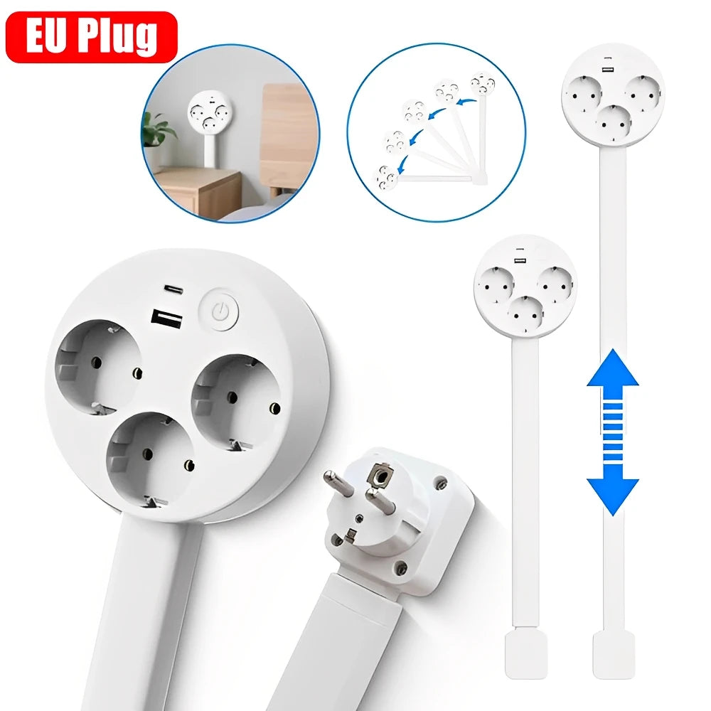 PowerFlex 180 Steckdosen-Erweiterung – Drehbarer Steckdosenadapter für enge Räume