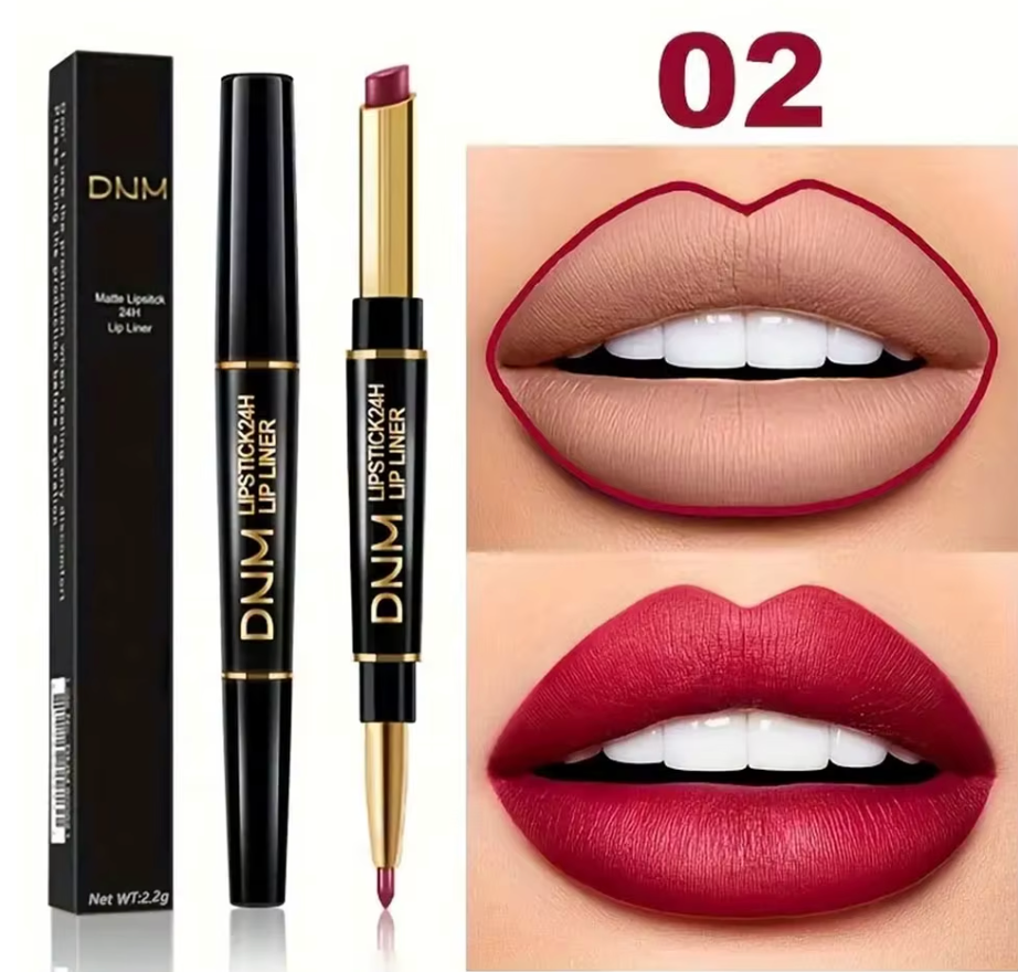 1+1 GRATIS | Duo Lipliner & Lippenstift – Halt, Pflege & Farbe in einem