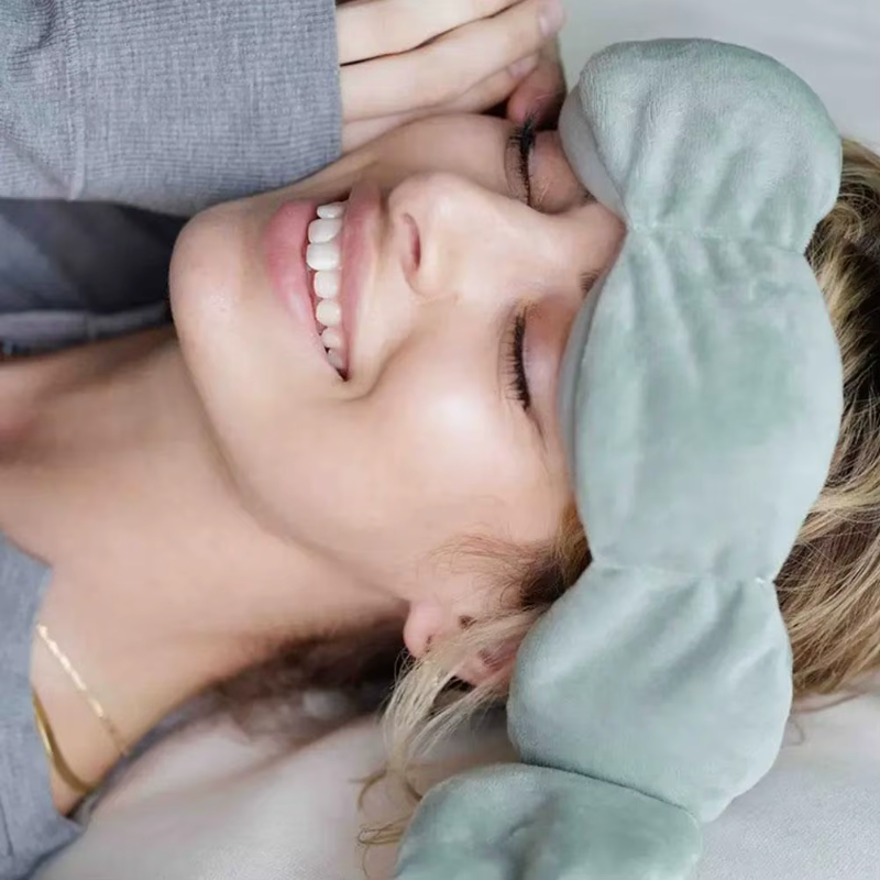 DeepSleep Augenmaske – Gewichtete Blackout-Schlafmaske für tiefen Schlaf