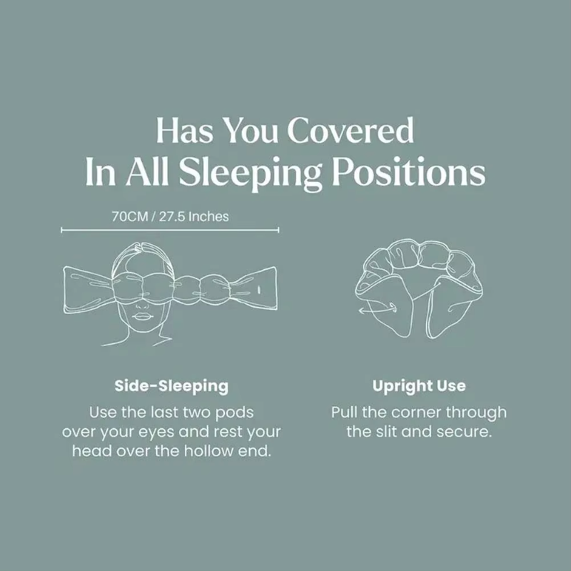 DeepSleep Augenmaske – Gewichtete Blackout-Schlafmaske für tiefen Schlaf