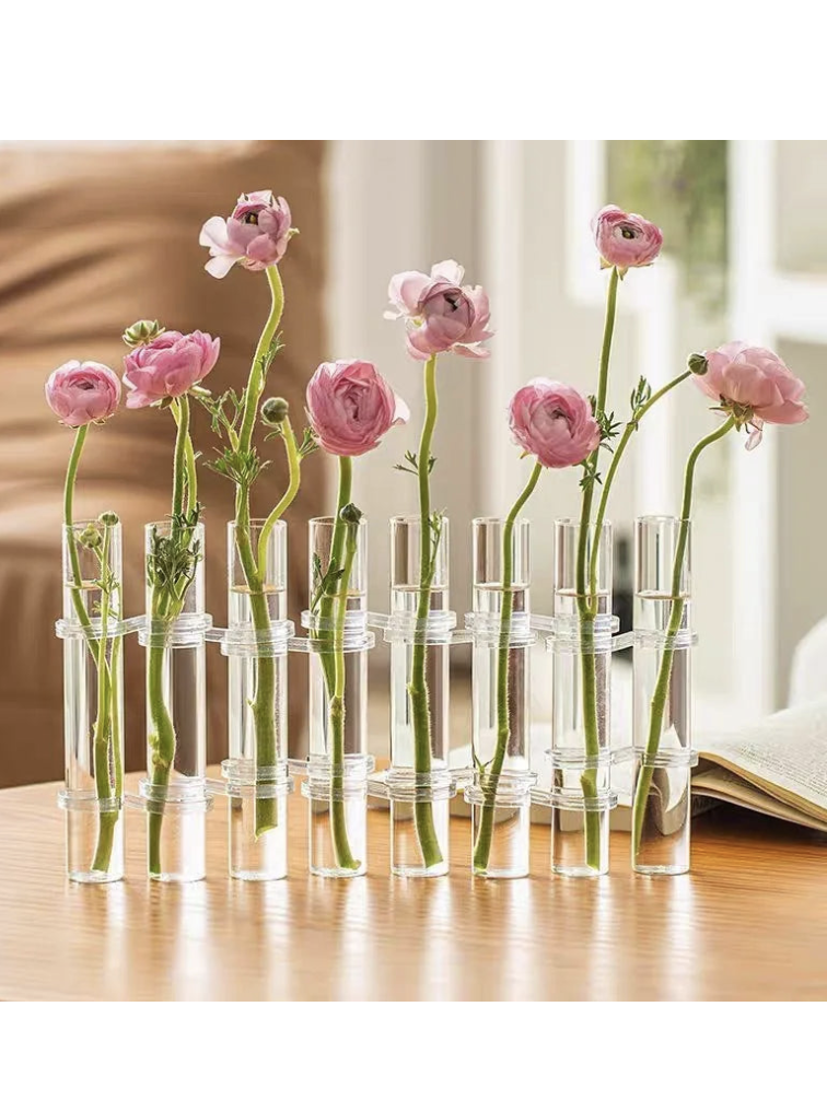 FlexiFlora – Modulare Kristallglas-Vase mit Scharnierdesign