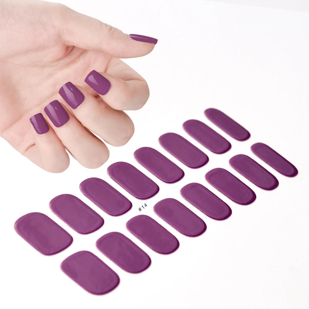 GlowGlam™ UV Gel Nail Wraps – Salon-Perfektion in Minuten (inklusive kostenloser LED-Lampe)