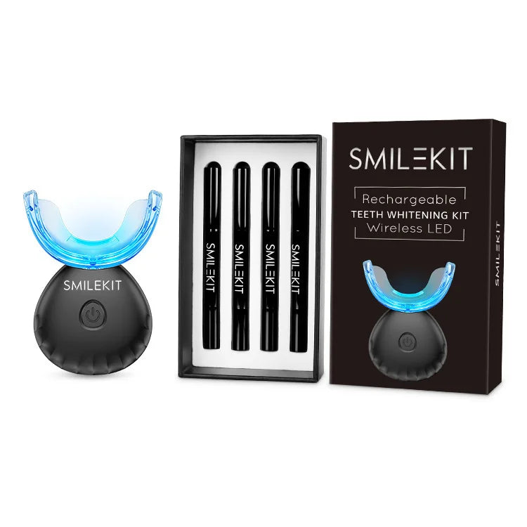 Wireless LED Teeth Whitening Kit - Complete Oral Care Set