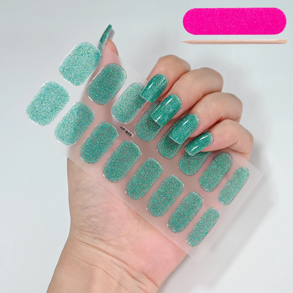 GlowGlam™ UV Gel Nail Wraps – Salon-Perfektion in Minuten (inklusive kostenloser LED-Lampe)