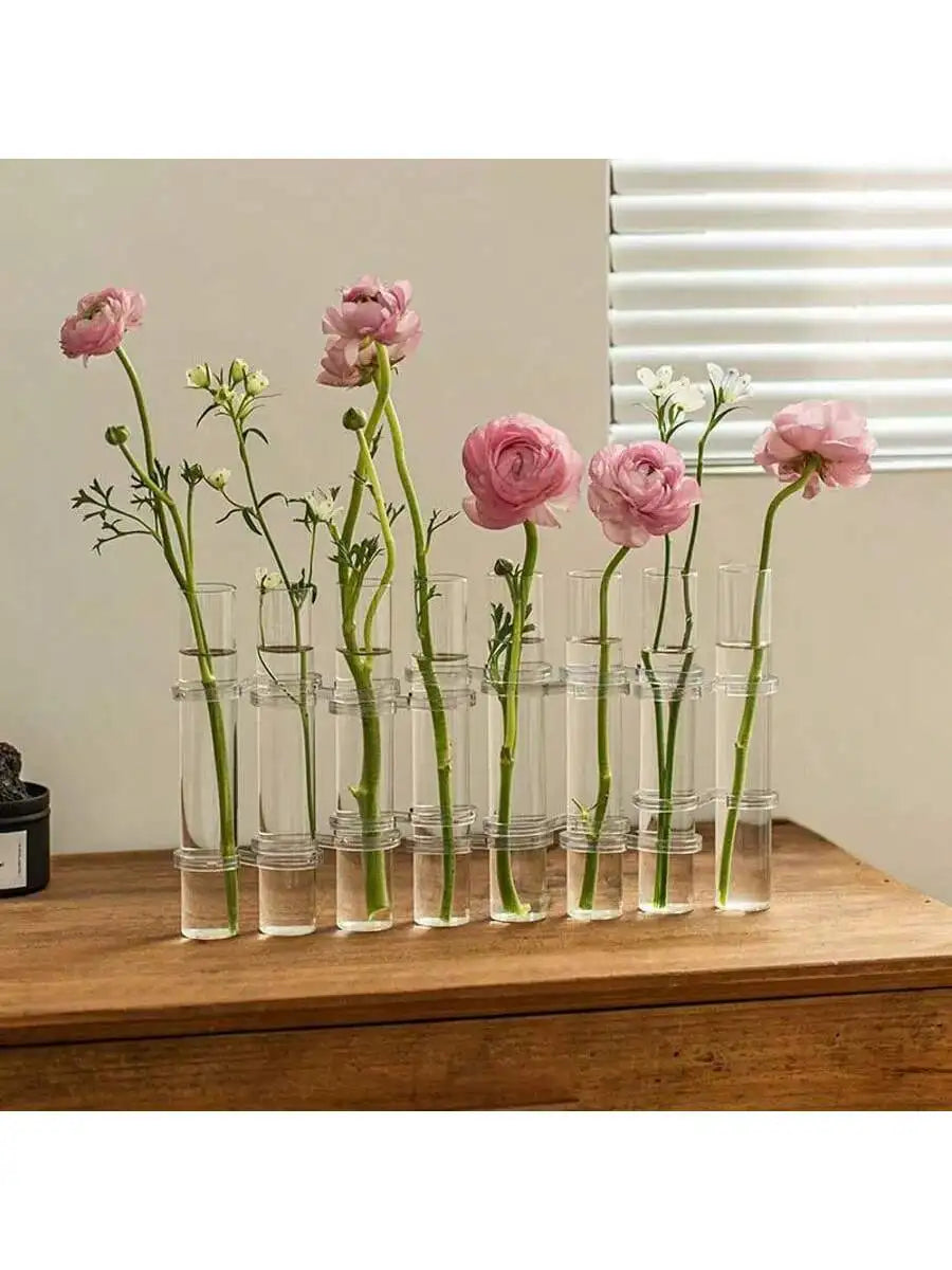 FlexiFlora – Modulare Kristallglas-Vase mit Scharnierdesign