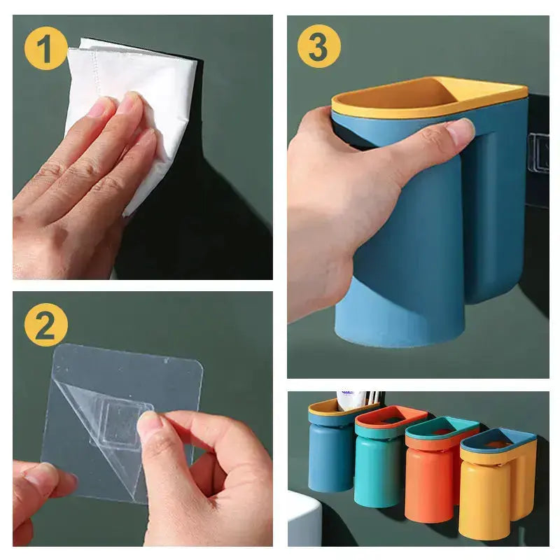 FreshHold™ Magnetischer Wand-Zahnbürstenhalter