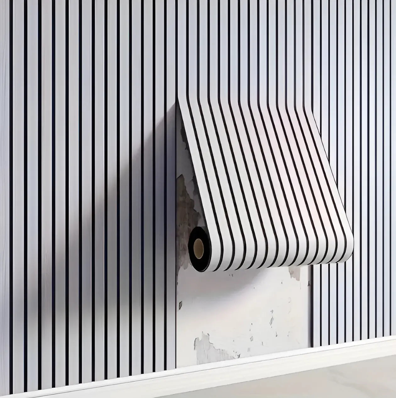 Selbstklebendes 3D-Wandpaneel in Holzoptik – 40 × 300 cm