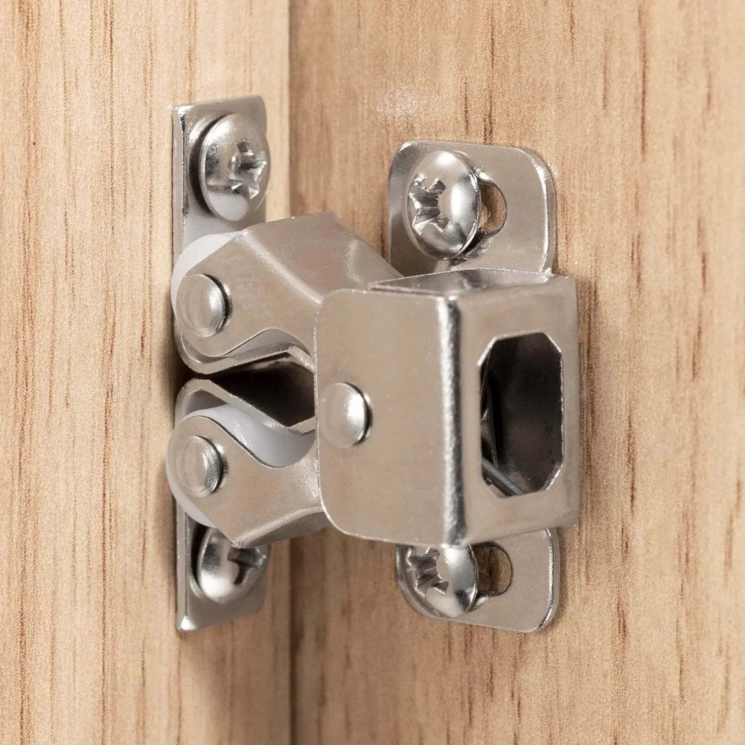 SnapLock™ DuoCatch – Zuverlässiger Doppel-Rollenschnäpper für Möbel & Schranktüren | 2+2 GRATIS