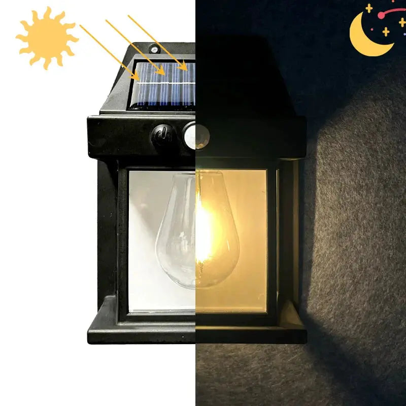 2er-Set Solar-Wandleuchten mit Bewegungsmelder für Sicherheit und Stil