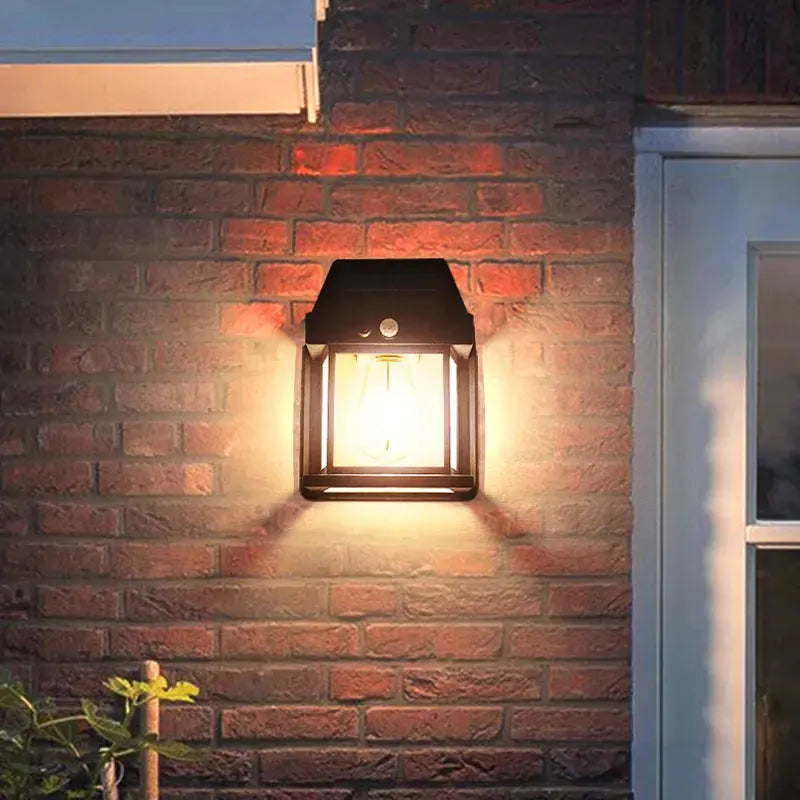 2er-Set Solar-Wandleuchten mit Bewegungsmelder für Sicherheit und Stil