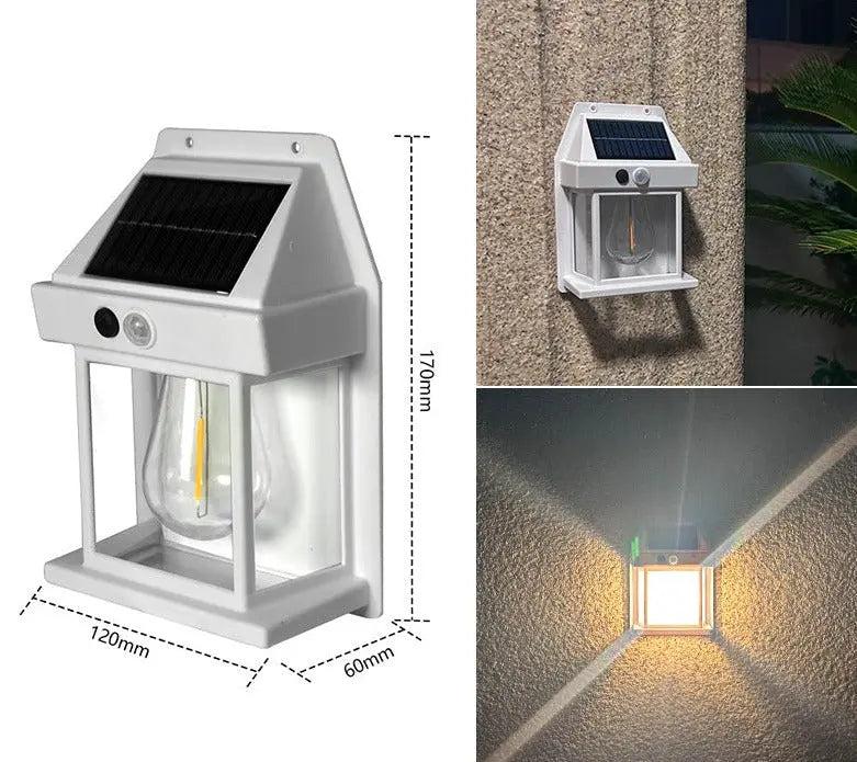 2er-Set Solar-Wandleuchten mit Bewegungsmelder für Sicherheit und Stil