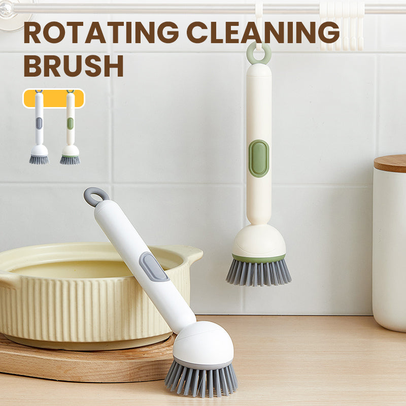 Sonic Clean Brush | Ergonomic Rotating Tool with Built-in Liquid Dispenser