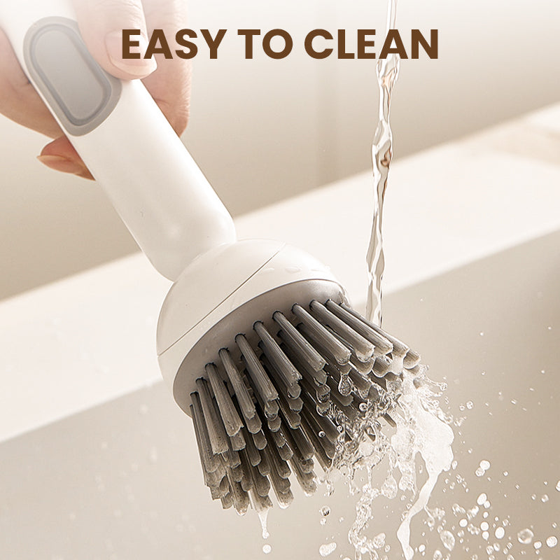Sonic Clean Brush | Ergonomic Rotating Tool with Built-in Liquid Dispenser