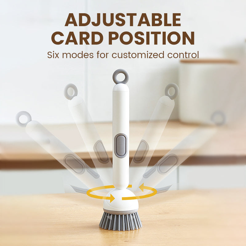 Sonic Clean Brush | Ergonomic Rotating Tool with Built-in Liquid Dispenser