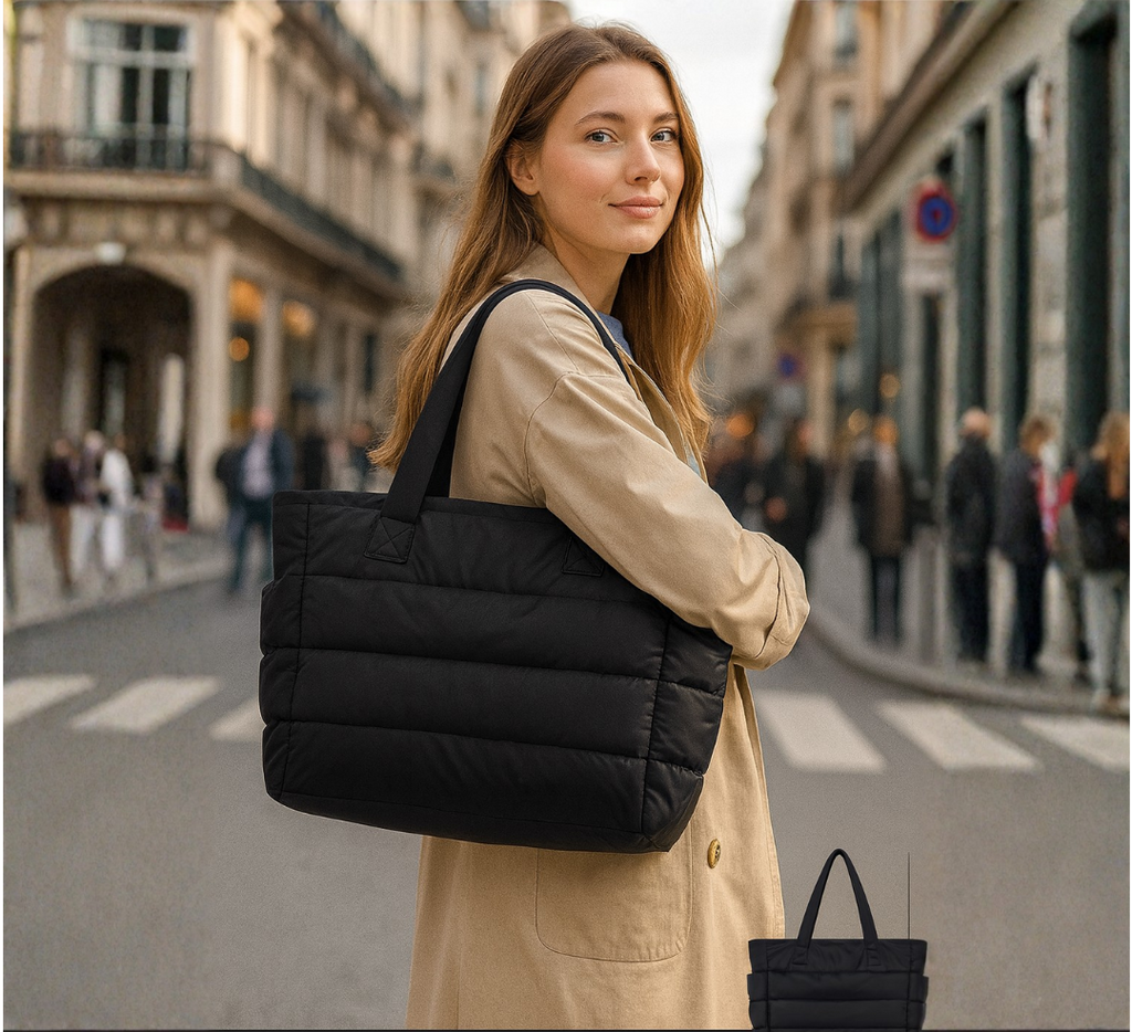 UrbanPuff DailyBag – Gepolsterte Alltags-Tasche mit modernem Puffer-Design