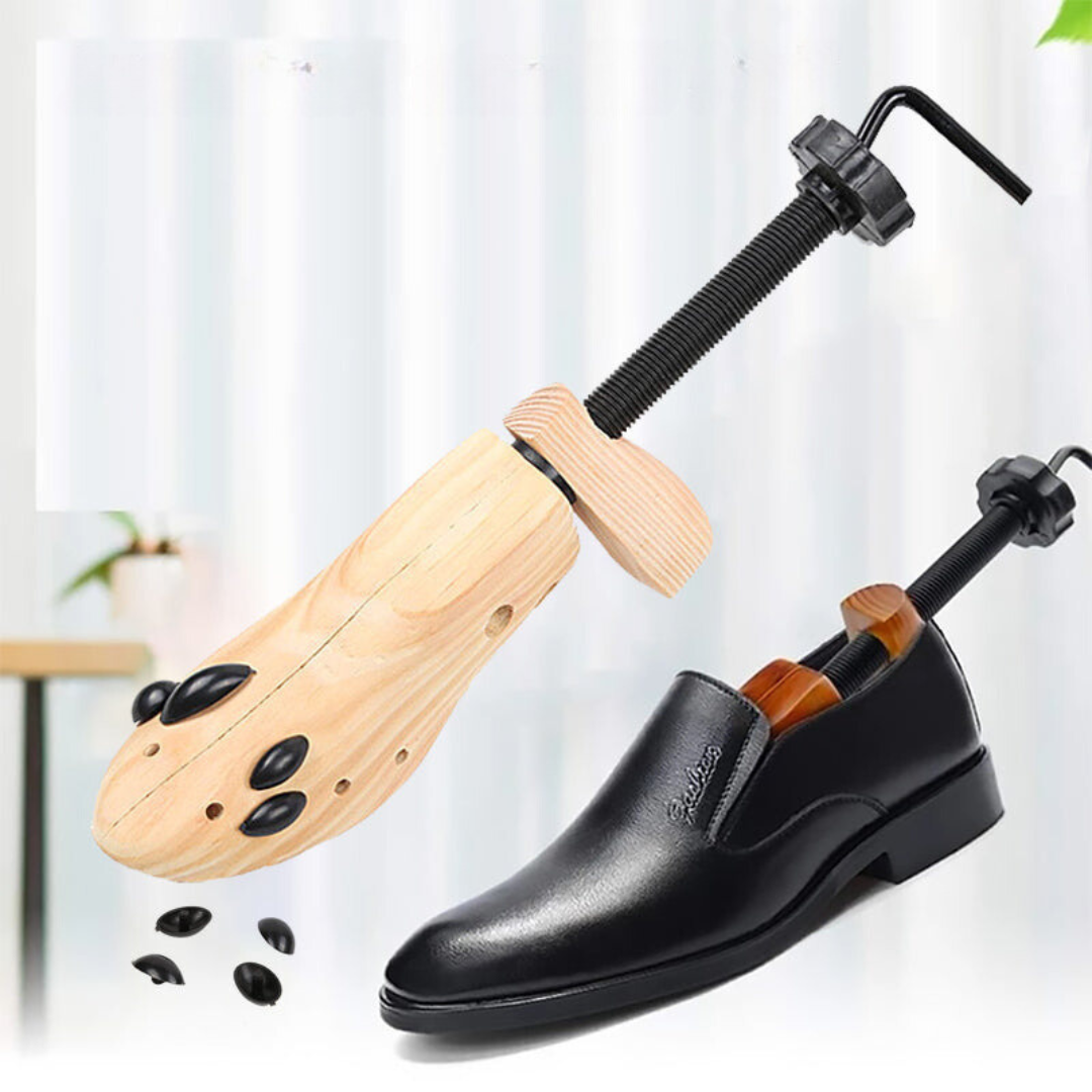 FITFORMA™ ShoeStretcher Pro – Verstellbarer Schuhdehner aus Naturholz