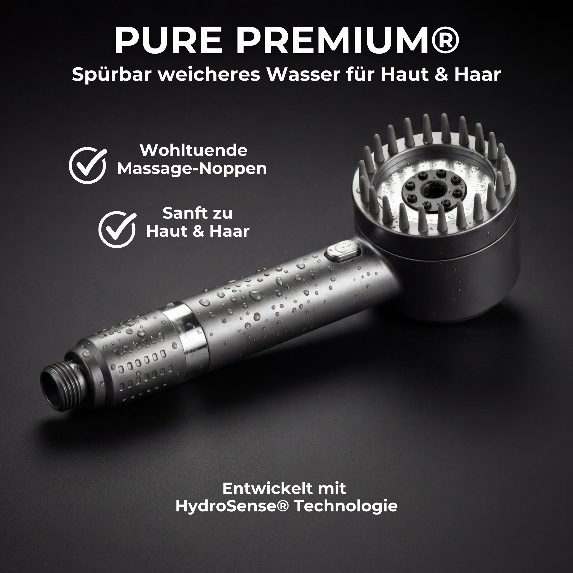 Pure Premium Filterduschkopf® – Luxus für Haut und Haar