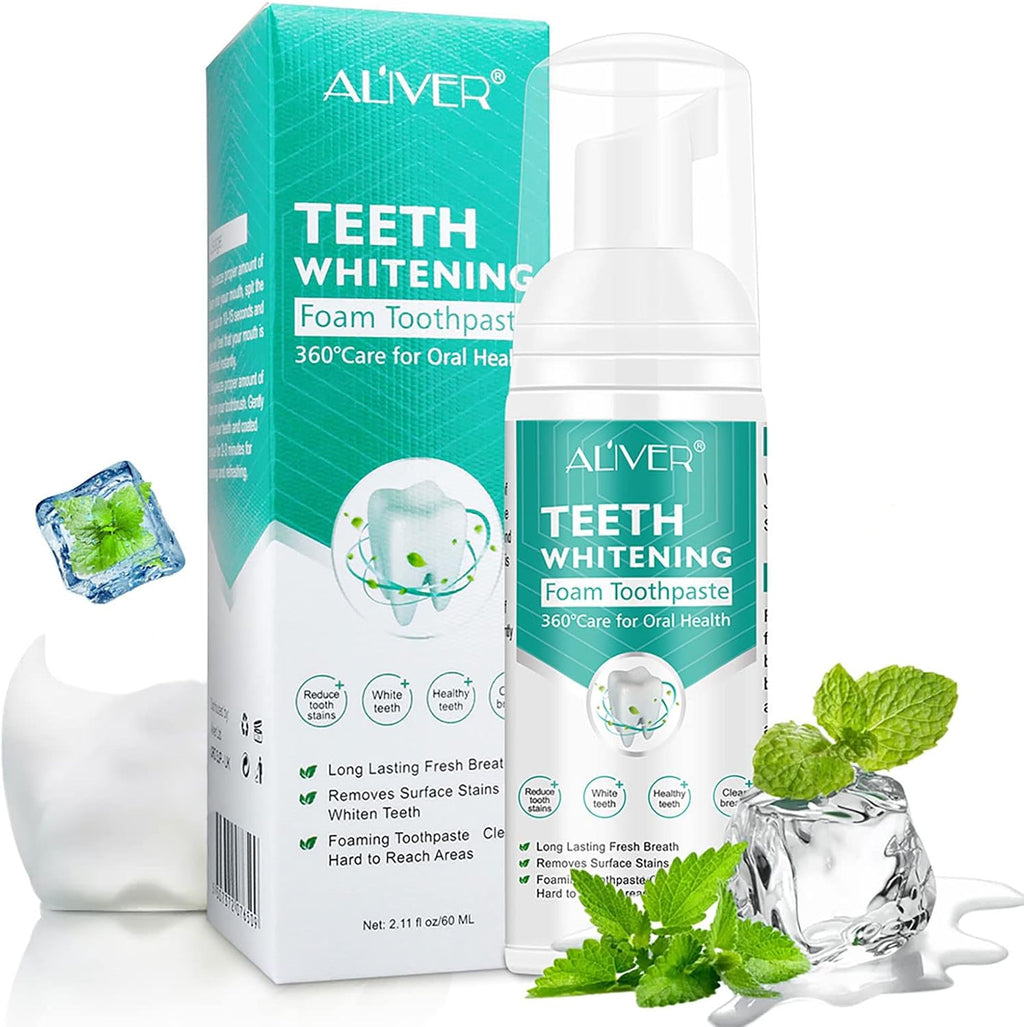 SmileFoam Clean – Aktivschaum für natürlich weiße Zähne & frischen Atem [1 + 1 Gratis]