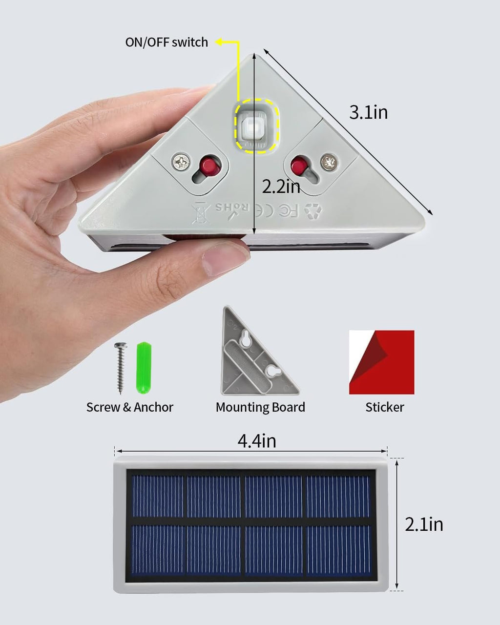 SolarStep™ Bewegungsmelder Treppenlicht