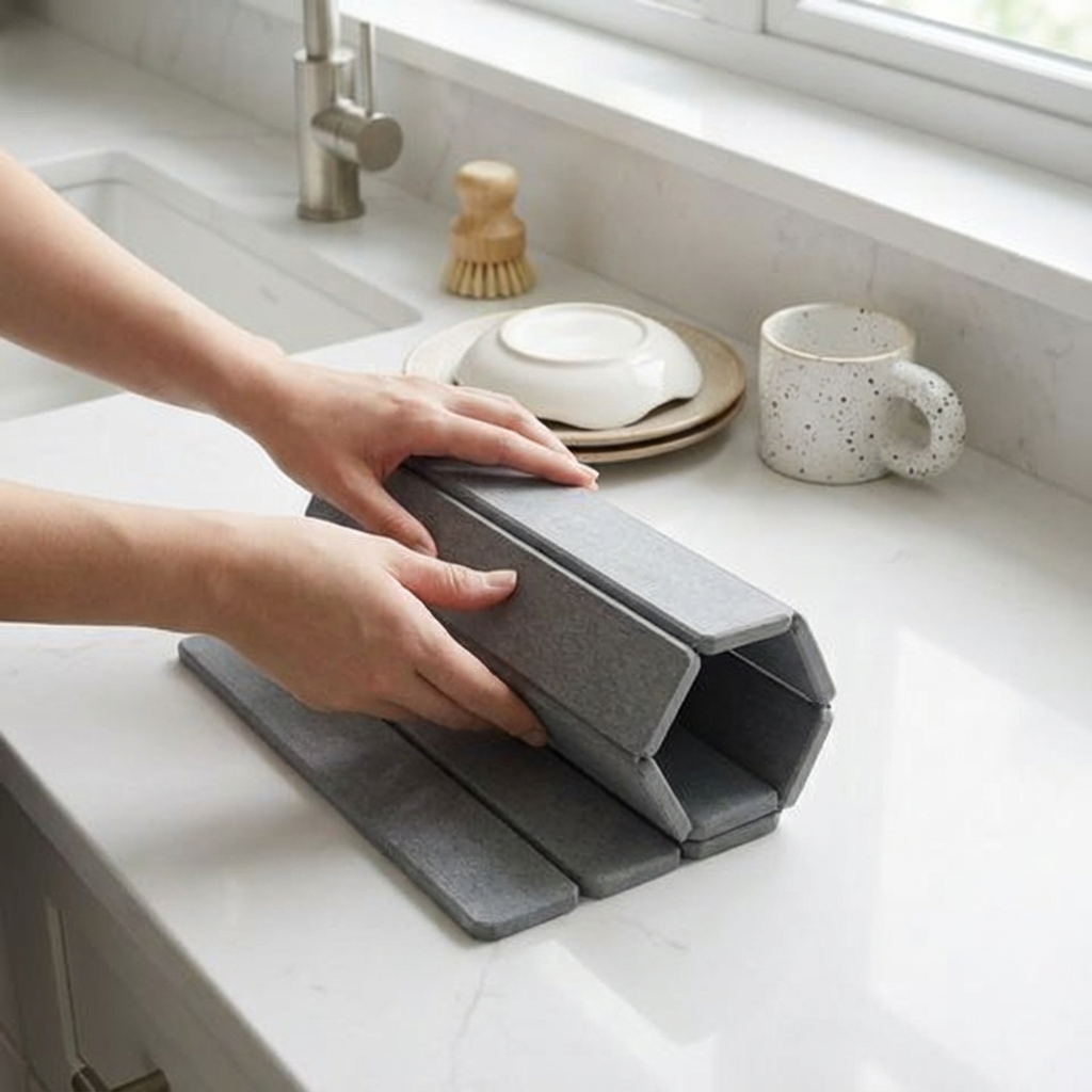 Drylith™ StoneMat – Die selbsttrocknende Steinmatte für Küche & Bad