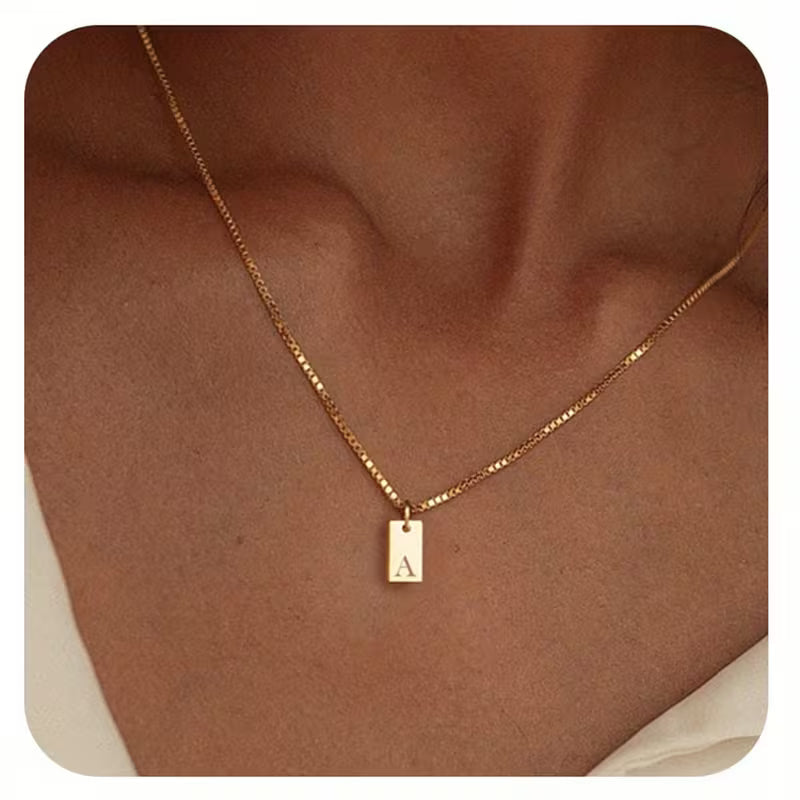 Halskette Damen | Initialen Halskette | Perfektes Valentine Geschenk mit persönlicher Bedeutung