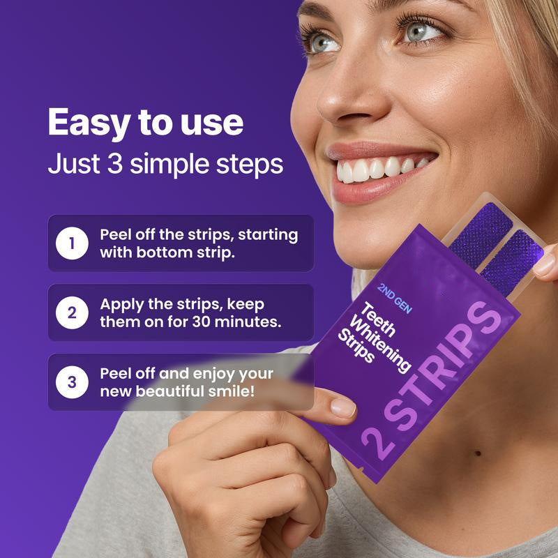 SmileVio™ GlowStrips – Sanfte violette Whitening-Streifen für natürlich weiße Zähne