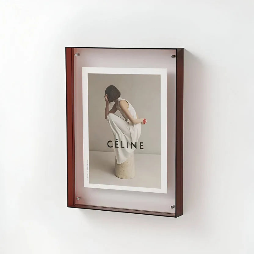 Klarer Acryl-Bilderrahmen - Minimalistischer Wandrahmen