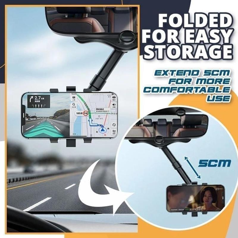DriveView™ | Verstellbarer Rückspiegel-Handyhalter fürs Auto