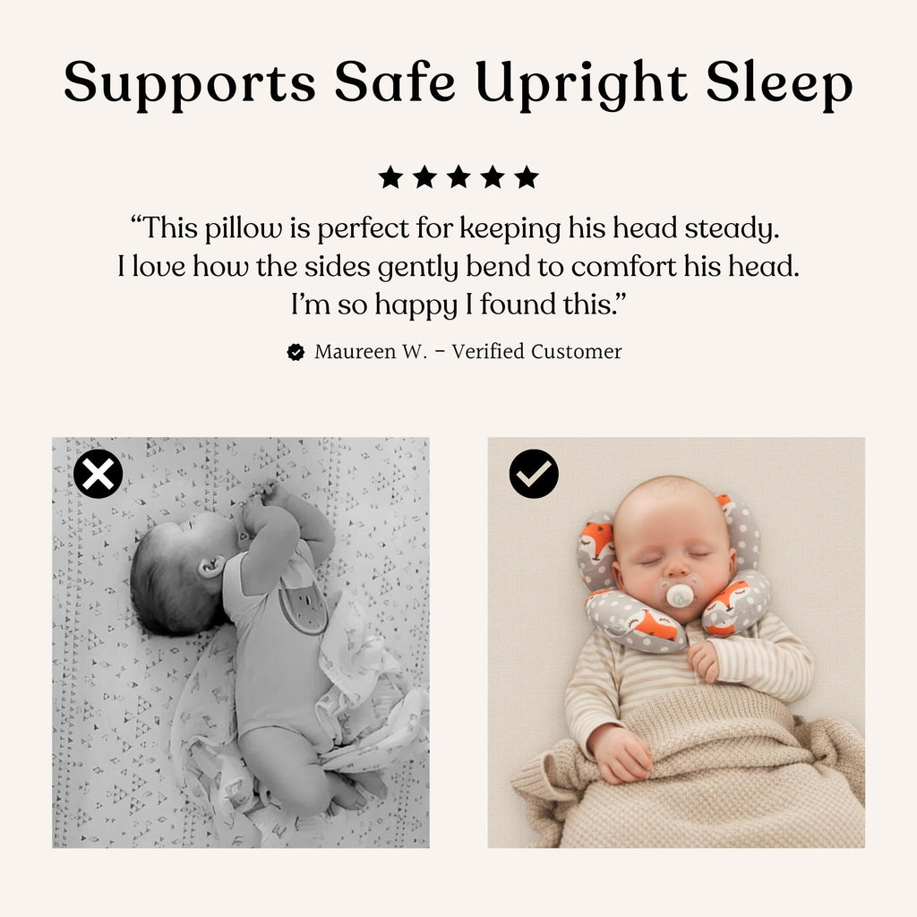 Gemütliches Komfort Baby Kopfstütz-Kissen