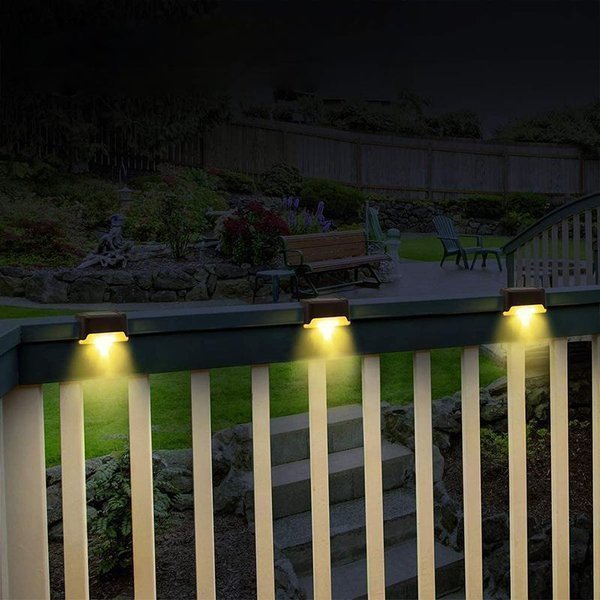 LED Solarlampe für Wege, Treppen, draußen und an der Wand