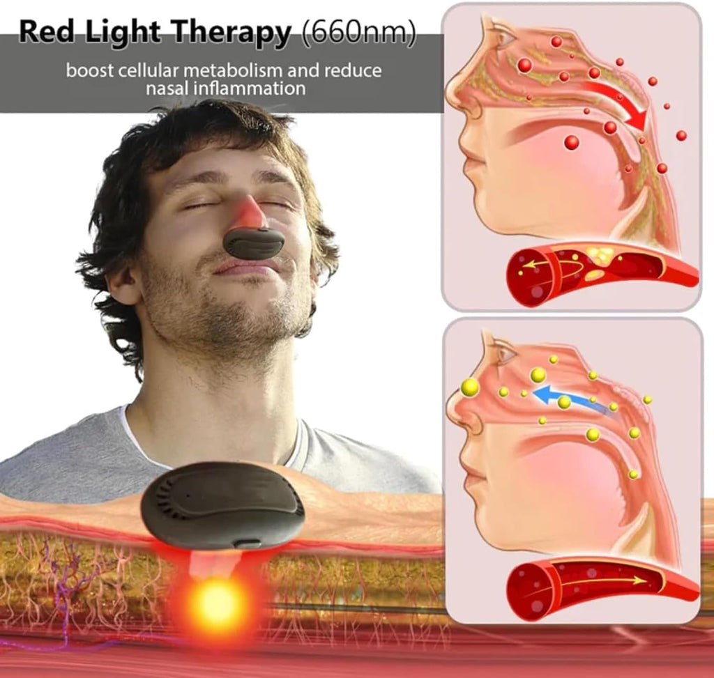 ClearBreath RedLight™ – Roter Lichttherapie-Nasenstift für freie Atmung & Allergieerleichterung | 50 % RABATT