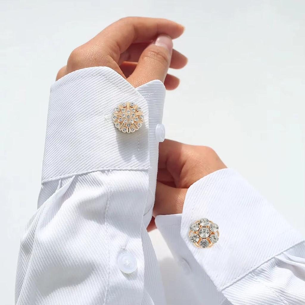 Clip-On Button Covers – Abnehmbare Deko-Knöpfe für Hemden, Blusen & Mäntel | 1+ 1 Paar GRATIS